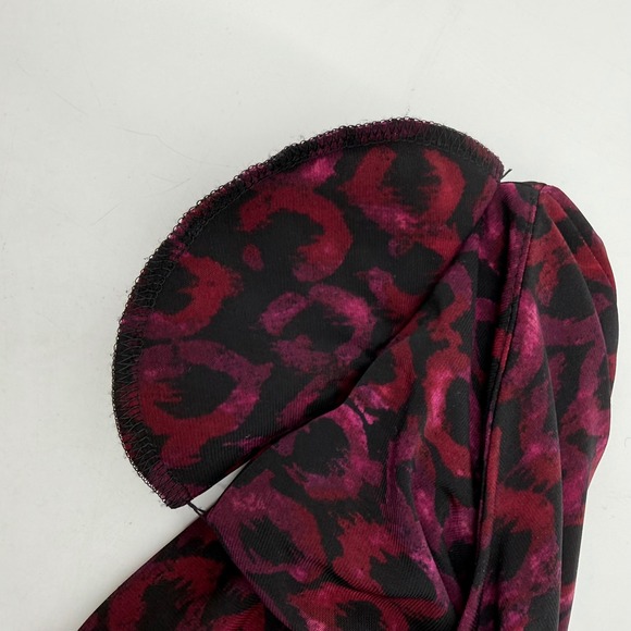 Lauren Ralph Lauren Geometric Knot Front V-Neck Jersey Dress 14W Mob Wife Modern - Picture 4 of 7